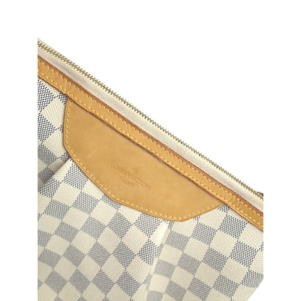 Louis Vuitton Damier Azur White Siracusa Shoulder Bag - Picture 5 of 8
